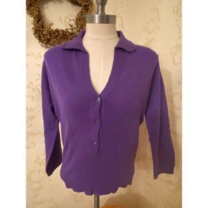 Vintage Ladies Small Peck & Peck Hadley 100% Cashmere